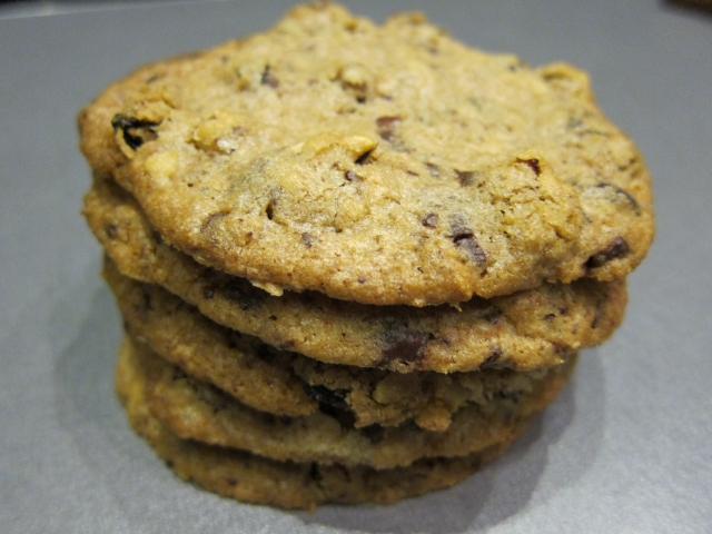 Cookies med chokolade og nødder